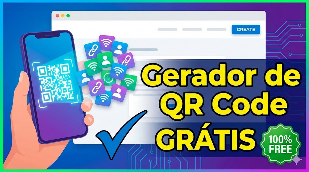 Gerador de QR Code Grátis Crie Códigos Profissionais em Segundos